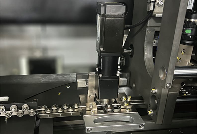 Visual positioning image of the axial automatic insertion machine NB168A