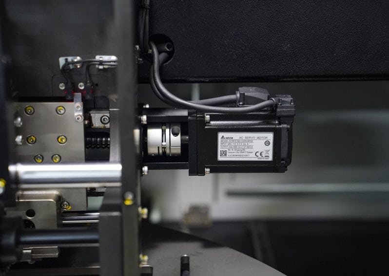 Picture of the feeding motor of the axial automatic insertion machine NB168A